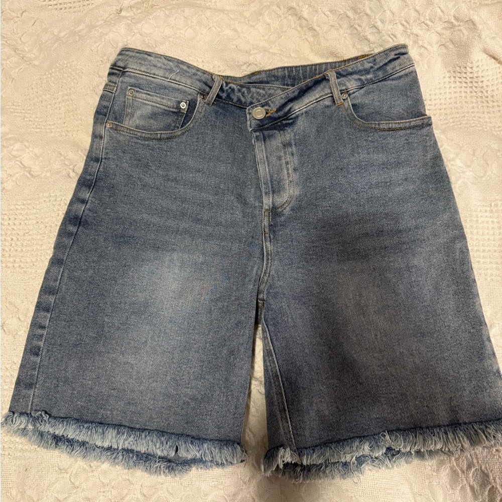 NWT Denim Shorts asymmetrical